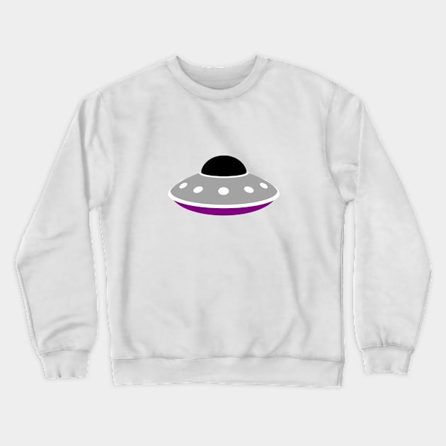 Ace from Outer Space White Crewneck Sweatshirt by Helihi